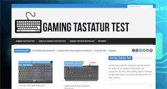 Desktop Screenshot of gaming-tastatur-test.net