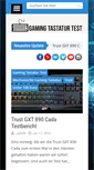 Mobile Screenshot of gaming-tastatur-test.net