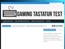 Tablet Screenshot of gaming-tastatur-test.net